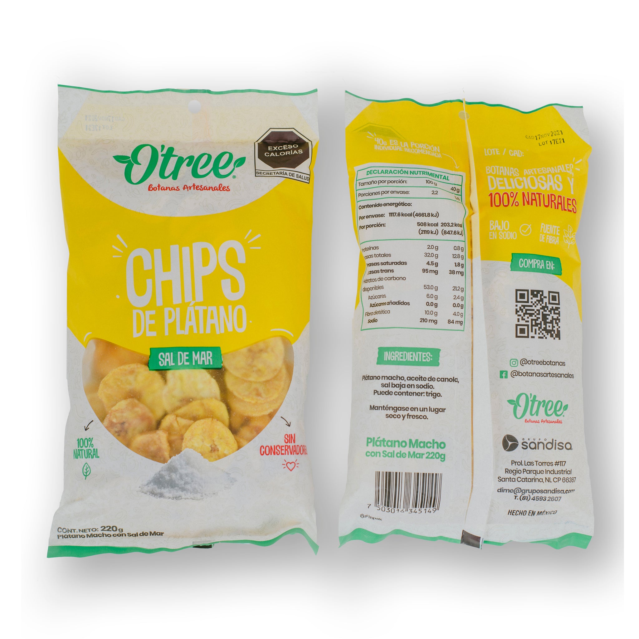 O'tree® Sampler Box con 18 bolsas de todo – O´tree Botanas Artesanales